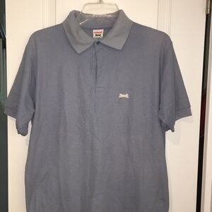 Vintage worn le tigre polo golf shirt L faded